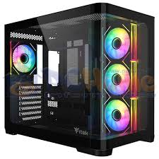Case DARK CAVE CURVED - Gaming Tower Nero